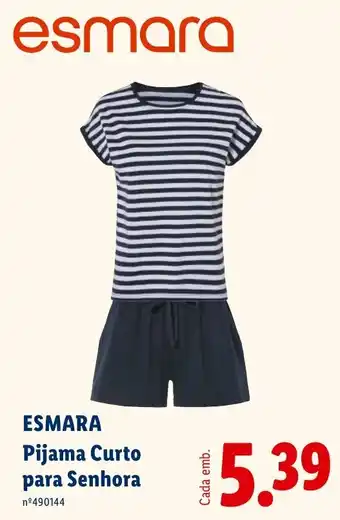 ESMARA Pijama Curto para Senhora