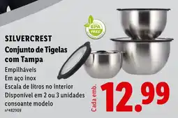 Lidl SILVERCREST Conjunto de Tigelas com Tampa promoção