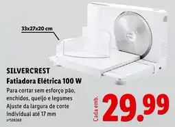 Lidl SILVERCREST Fatiadora Elétrica 100 W promoção