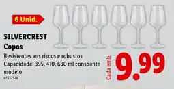 Lidl SILVERCREST Copos promoção