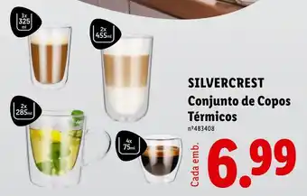 Lidl SILVERCREST Conjunto de Copos Térmicos promoção