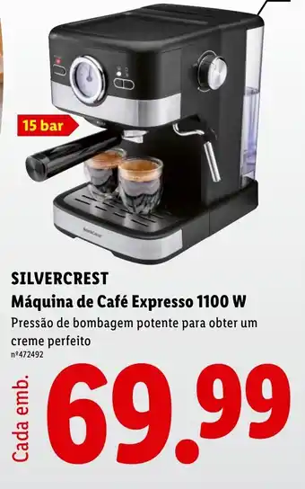 Lidl SILVERCREST Máquina de Café Expresso 1100 W promoção