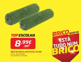 Rolo de relva artificial 30 mm