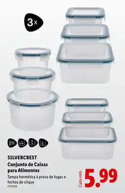 Lidl SILVERCREST Conjunto de Caixas para Alimentos promoção