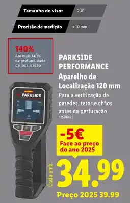 Lidl PARKSIDE PERFORMANCE Aparelho de Localização 120 mm promoção