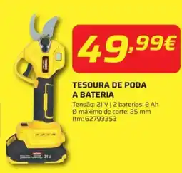 Bricomarché Tesoura de poda a bateria promoção