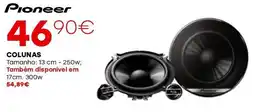 Roady Pioneer colunas promoção