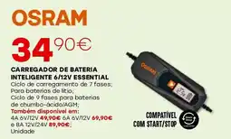 Roady Carregador de bateria inteligente 6/12v essential promoção