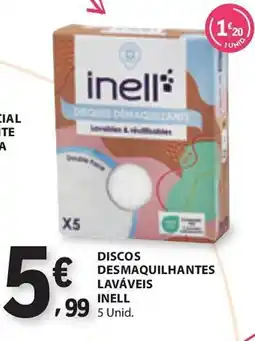 E.Leclerc Disques demaquillants laváveis inell promoção
