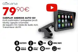 Roady Carplay android auto 12v promoção