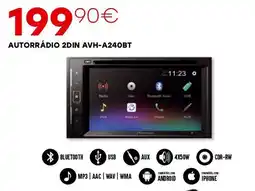 Roady Autorrádio 2DIN AVH-A240BT promoção