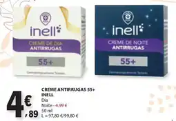E.Leclerc Creme antirrugas 55+ inell promoção