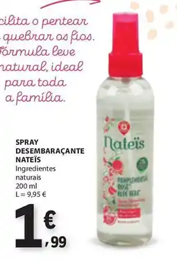 E.Leclerc Spray desembaraçante nateïs promoção