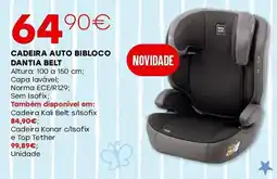Roady Cadeira auto bibloco dantia belt promoção