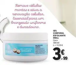 E.Leclerc Gel corporal esfoliante inell coco promoção
