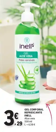 E.Leclerc Gel corporal refrescante inell promoção