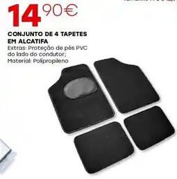 Roady Conjunto de 4 tapetes em alcatifa promoção