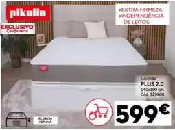 Conforama Colchão PLUS 2.0 140x190 cm. promoção