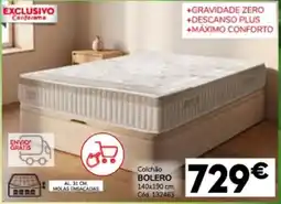 Conforama Colchão BOLERO 140x190 cm. promoção