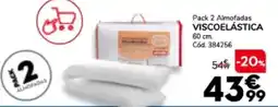 Conforama Pack 2 Almofadas VISCOELÁSTICA 60cm promoção