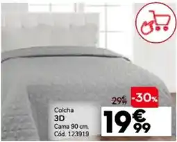 Conforama Colcha 3D Cama 90 cm. promoção