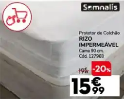 Conforama Protetor de Colchão RIZO IMPERMEÁVEL Cama 90 cm. promoção
