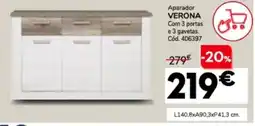Conforama Aparador VERONA Com 3 portas promoção