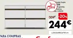 Conforama Dupla 6 gavetas. branca. promoção