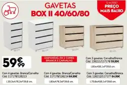 Conforama Gavetas box II 40/60/80 promoção