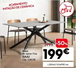 Conforama Mesa de Jantar Fixa SAJU promoção