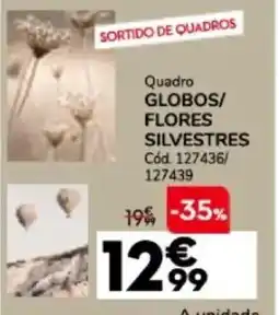 Conforama Quadro GLOBOS/ FLORES SILVESTRES promoção