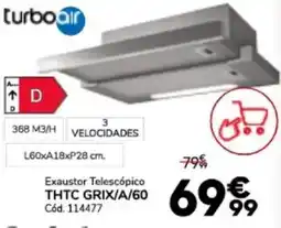 Conforama Exaustor Telescópico THTC GRIX/A/60 promoção