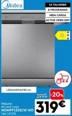 Conforama Máquina de Lavar Loiça MDWPF1333CW WD promoção