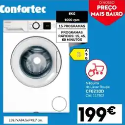 Conforama Máquina de Lavar Roupa CF6210D promoção