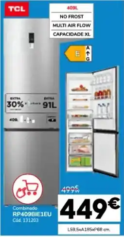 Conforama TCL Combinado RP409BIE1EU promoção