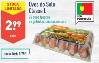 ALDI Ovos do Solo Classe L promoção