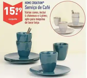ALDI Home Creation Serviço de Café promoção