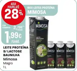 Intermarché Leite proteína s/lactose baunilha mimosa promoção