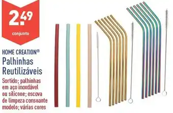 ALDI Home Creation Palhinhas Reutilizáveis promoção