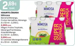 Intermarché Iogurte líquido Mimosa promoção