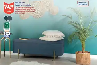 ALDI Home Creation Banco Almofadado promoção