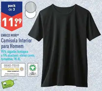 ALDI Enrico Mori Camisola Interior para Homem M-XL promoção