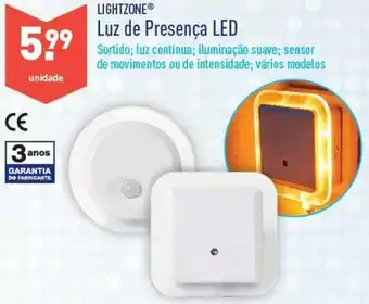ALDI Lightzone Luz de Presença LED promoção