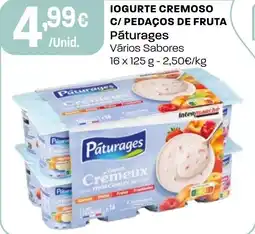 Intermarché Iogurte cremoso c/ pedaços de fruta pāturages promoção
