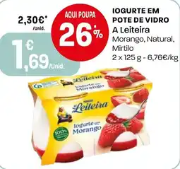 Intermarché Iogurte em pote de vidro a leiteira promoção