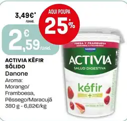 Intermarché Activia kefir sólido Danone promoção