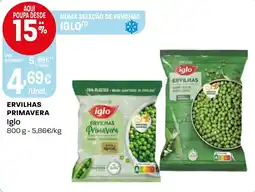 Intermarché Ervilhas primavera Iglo promoção