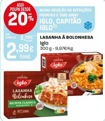 Intermarché Lasanha a bolonhesa iglo promoção