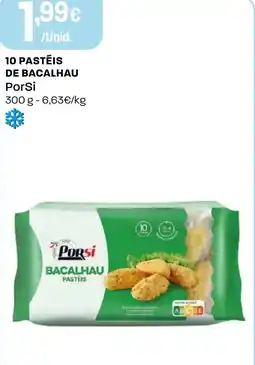 Intermarché 10 pastéis de bacalhau porsi promoção