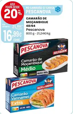 Intermarché Camarão de moçambique 48/64 pescanova promoção
